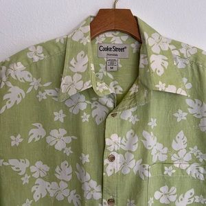 Cooke Street Honolulu Hawaii Hawaiian Short Sleeve Casual Button Down Shirt M